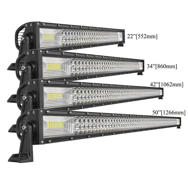 Barre lumineuse LED pour camion tout-terrain &agrave; triple rang&eacute;e de 22 pouces, 120 W