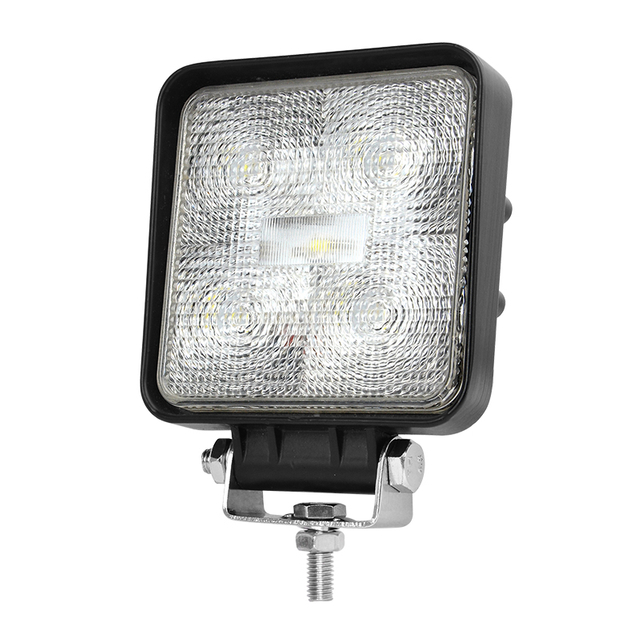4' 15W vierkante LED-vurkhyser-omgekeerde werklig vir vragmotorsneeuploeg