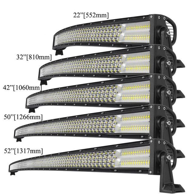 High Power Quad Row Offroad Truck LED Light Bar Jeep Wrangler-ի համար