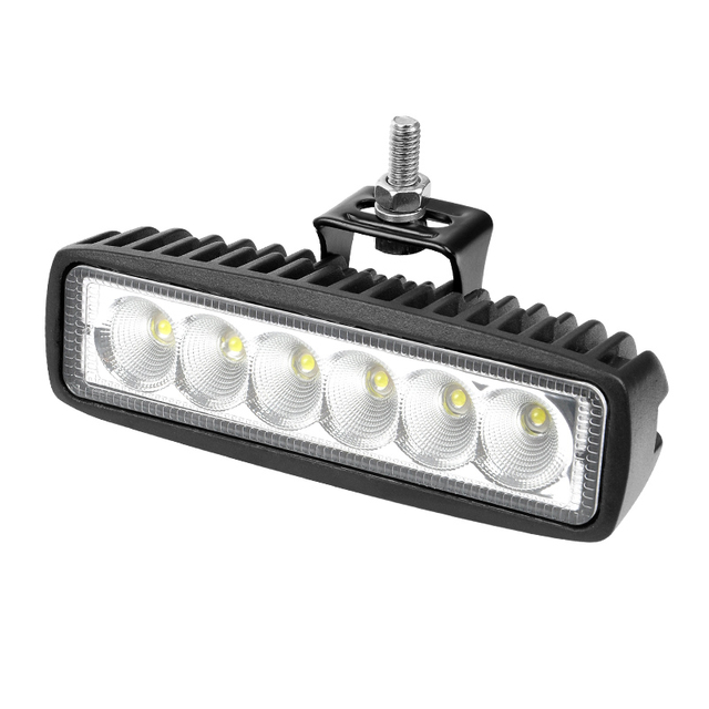 6 duim 18W skraal LED-werkligstaaf vir veldvragmotors