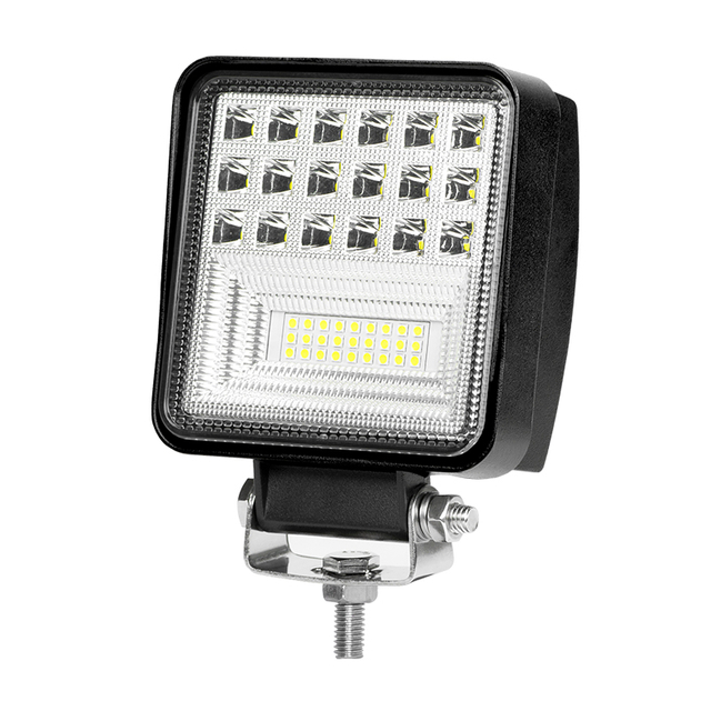4 Duim 12V Offroad Ry Miskoplamp Vierkante LED Trekker 48W Werksliglamp vir vragmotor