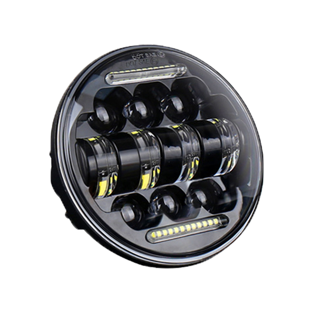 12V 66W kulat&eacute; LED projektorov&eacute; světlomety pro motocykl Harley 5.75