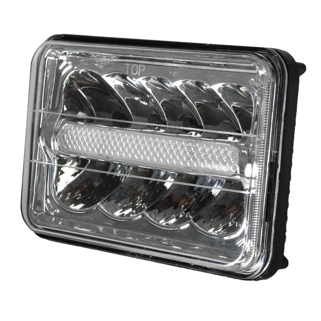 Jeep Jk Beyaz DRL LED Far i&ccedil;in 4X6 İn&ccedil; 45W LED Kamyon Farının Değiştirilmesi