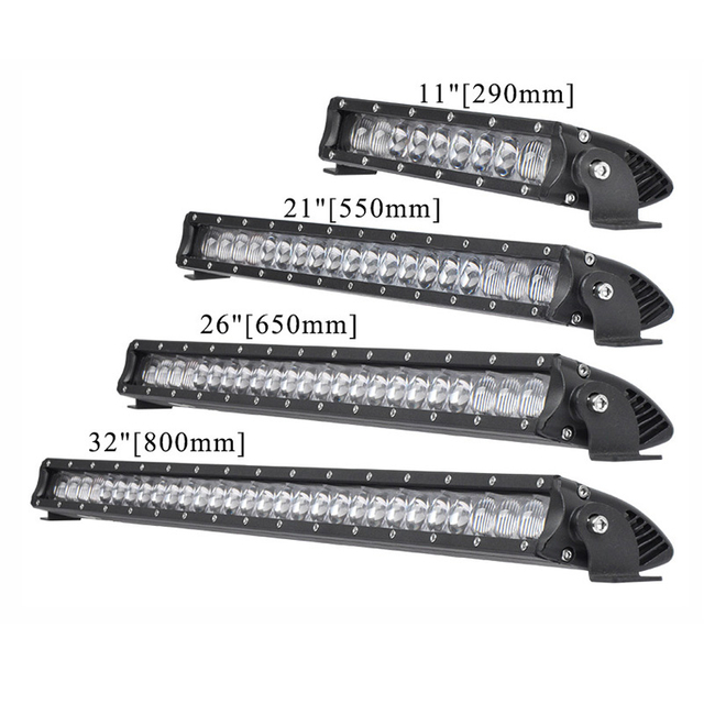 12V 24 վոլտ մեկ տող Անջրանցիկ LED վարման լույսի բար բեռնատարի համար